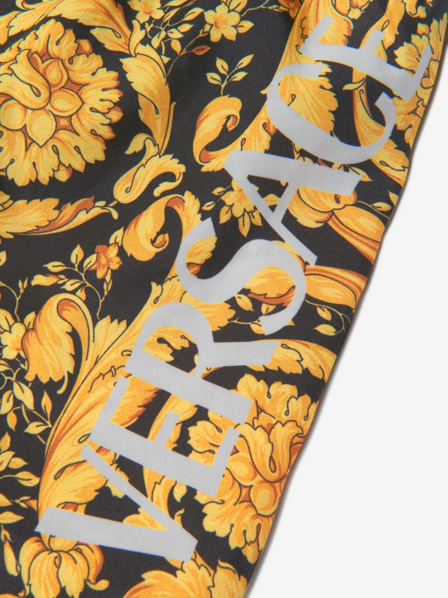 Versace Boys Barocco Swim Shorts In Black 3 Versace Boys Barocco Swim Shorts In Black - Image 3