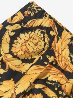 Versace Boys Barocco Swim Shorts In Black 11 Versace Boys Barocco Swim Shorts In Black -Childrens Clothing Store VERS2103 5B000 4