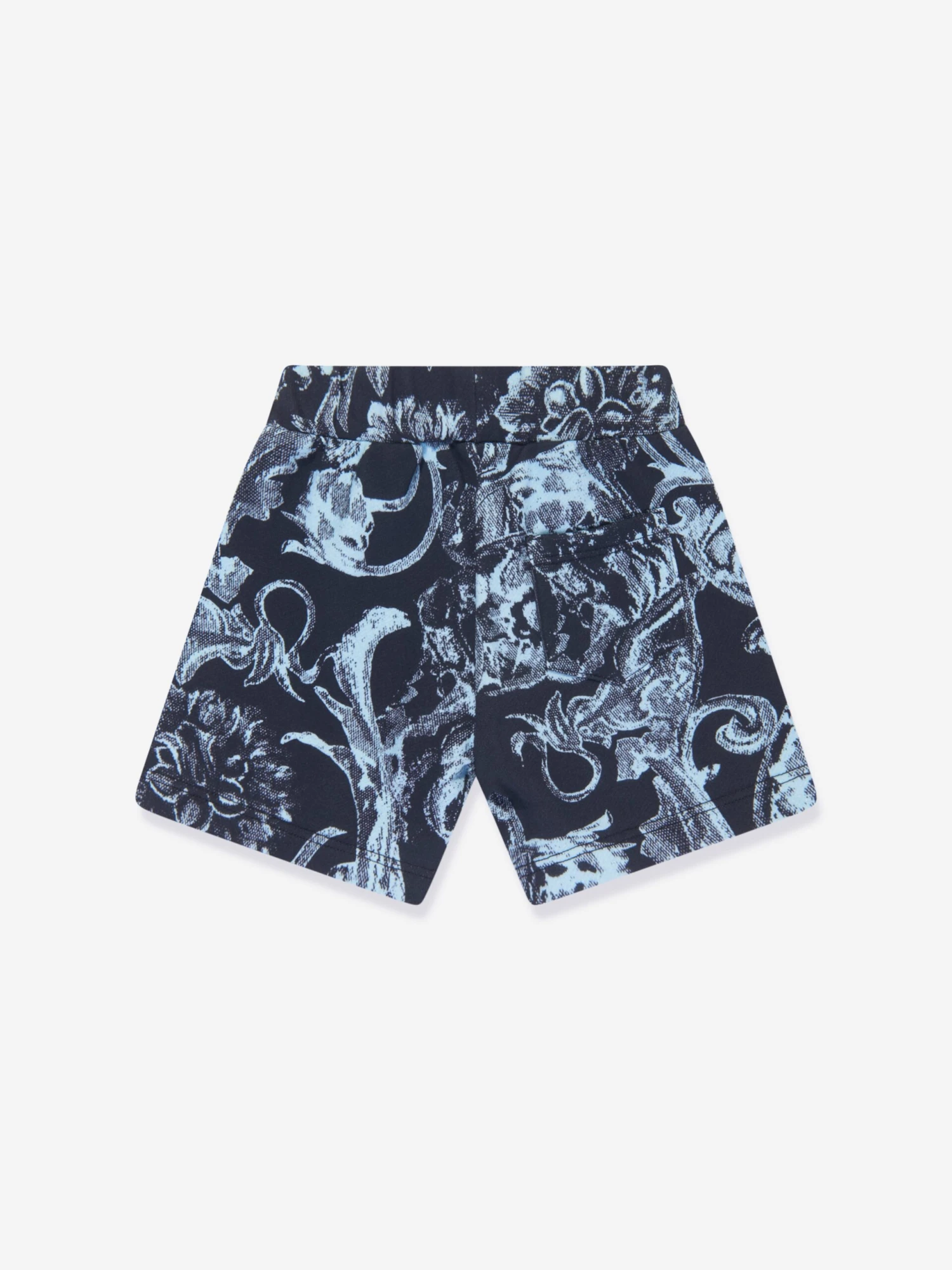 Versace Baby Boys Barocco Shorts In Navy 2 Versace Baby Boys Barocco Shorts In Navy - Image 2