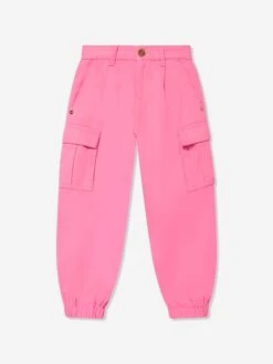 Versace Girls Cargo Trousers In Pink