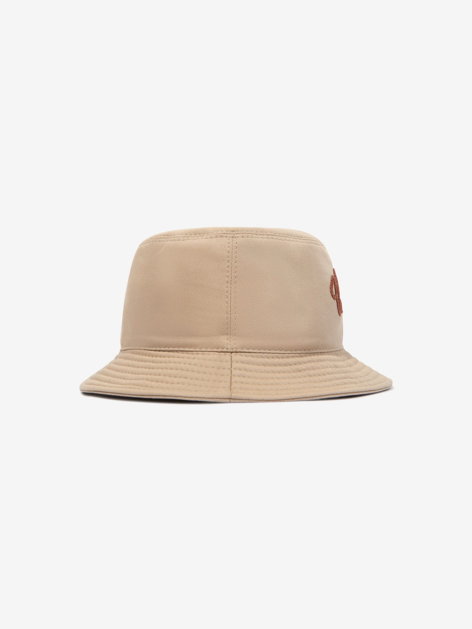 Versace Kids Logo Bucket Hat In Beige 2 Versace Kids Logo Bucket Hat In Beige - Image 2