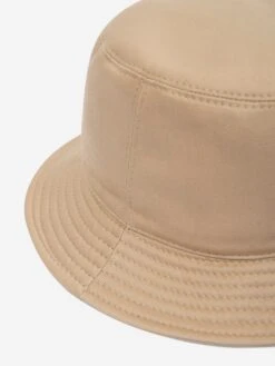 Versace Kids Logo Bucket Hat In Beige 7 Versace Kids Logo Bucket Hat In Beige -Childrens Clothing Store VERS4114 SAND CASTLE 4