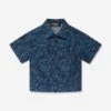 Versace Baby Boys Barocco Shirt In Navy