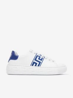 Versace Kids La Greca Trainers In White