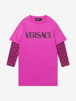 Versace Girls Long Sleeve T-Shirt Dress