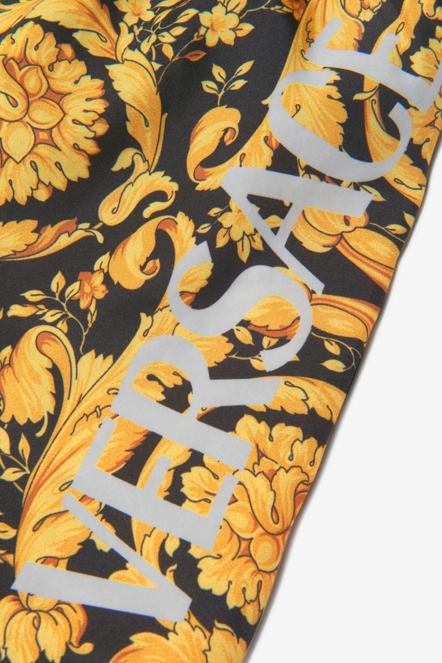 Versace Boys Barocco Swim Shorts In Black 8 Versace Boys Barocco Swim Shorts In Black - Image 8