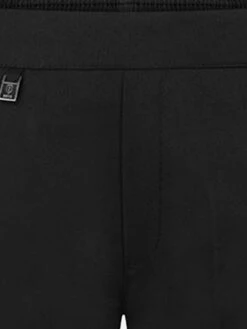 Boys School Elastic Back Pull-Up Slim Fit Trousers In Black -Childrens Clothing Store ZECNO090 BLACK 3