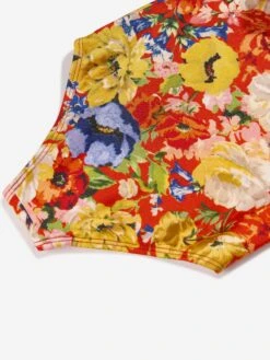 Zimmermann Girls Alight Trim Frill Swimsuit In Multicolour 7 Zimmermann Girls Alight Trim Frill Swimsuit In Multicolour -Childrens Clothing Store ZIMS4004 RED FLORAL 4