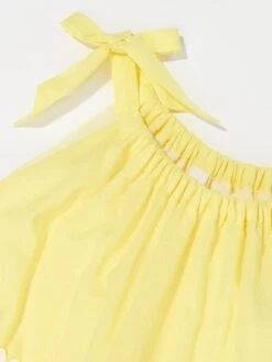Zimmermann Girls Alight Halter Dress In Yellow 6 Zimmermann Girls Alight Halter Dress In Yellow -Childrens Clothing Store ZIMS4033 YELLOW IVORY 3